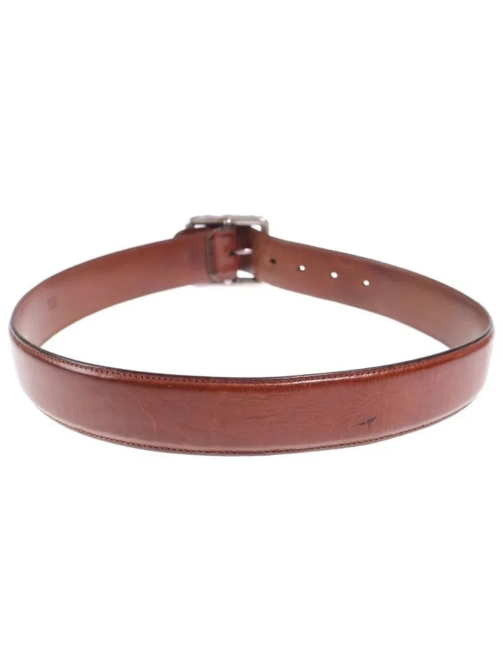 Chrome Hearts Blt Scrlrec Rectangle Scroll Leather Belt